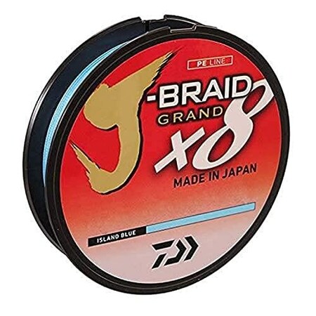Daiwa JBraid Grand X8, Filler Spool, Chartreuse, Mono Dia 4Lb, 15Lb, 150Yd JBGD8U15-150CH
